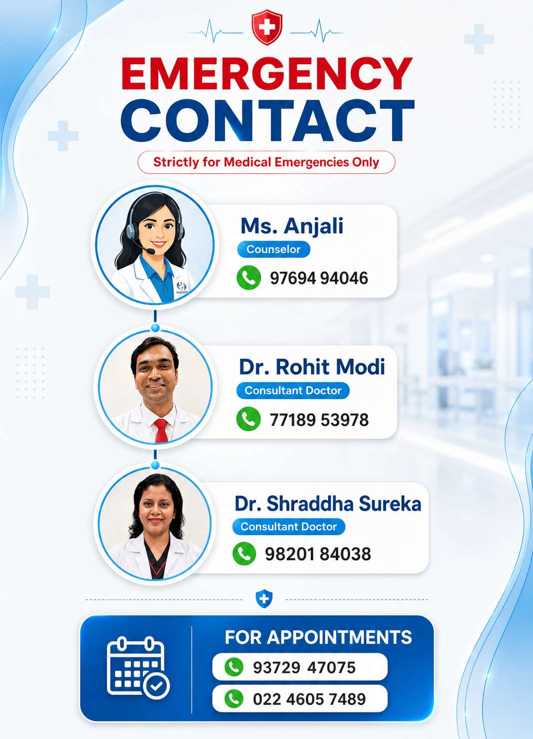 Emergency contacts